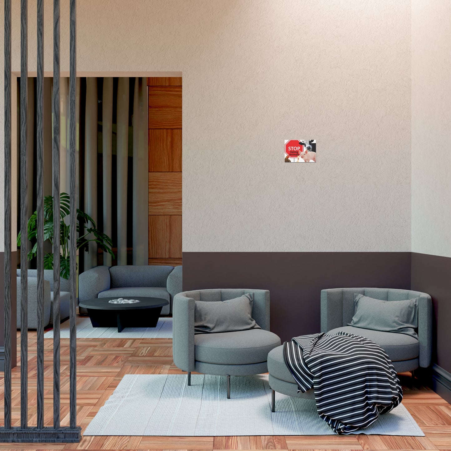 Stop Eating Animals - Landscaped - Uncoated Poster