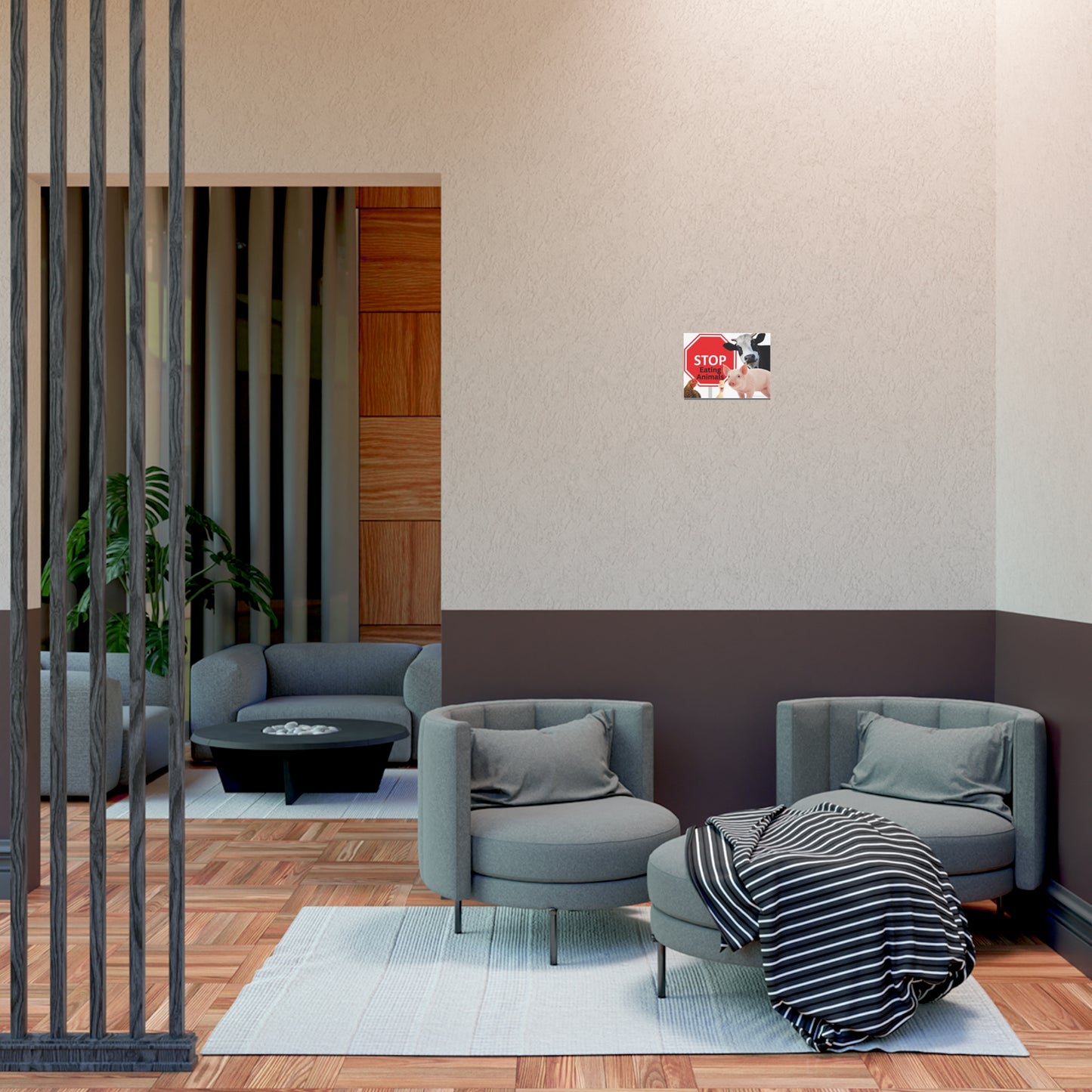 Stop Eating Animals - Landscaped - Uncoated Poster