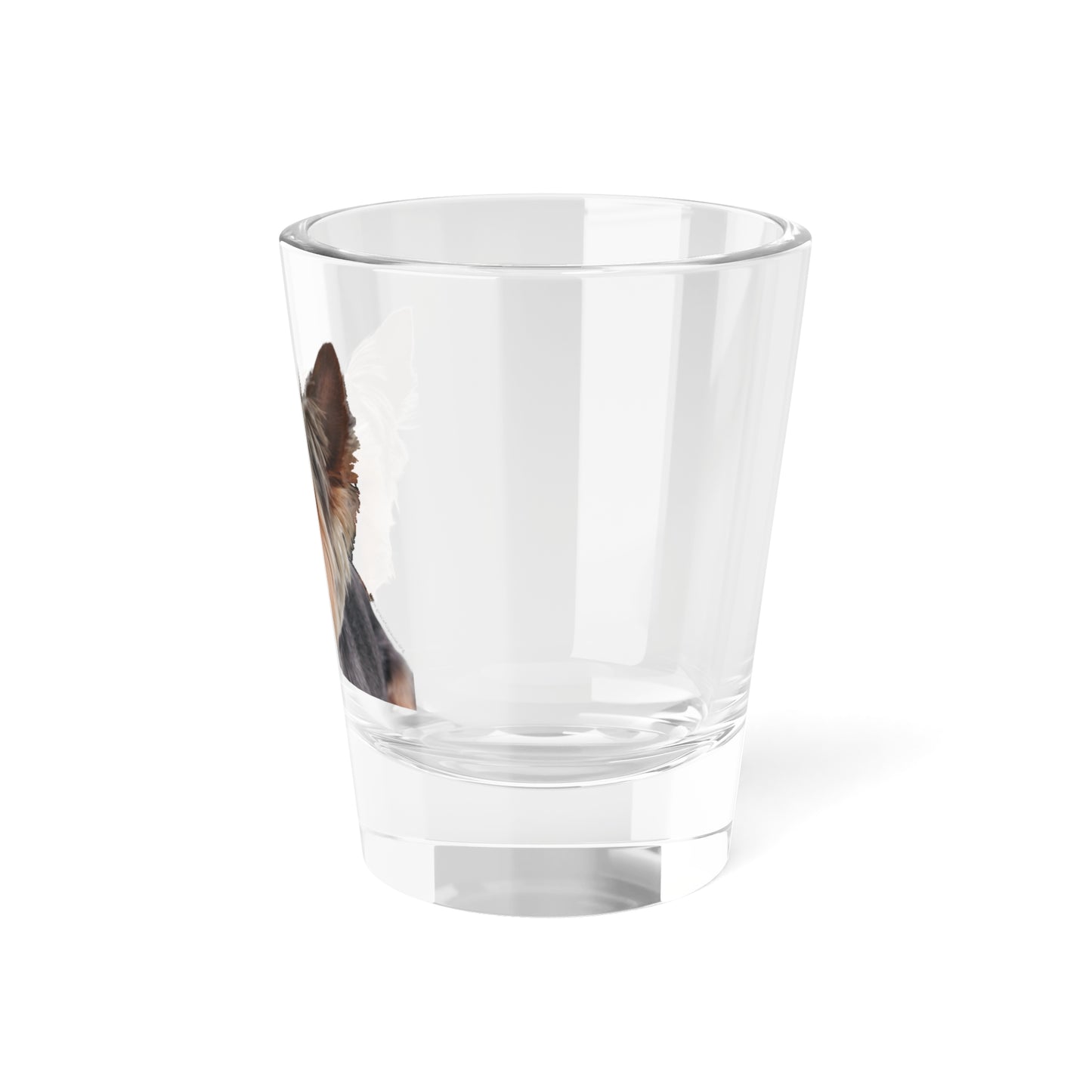 Dog giving evil eye - Shot Glass, 1.5oz