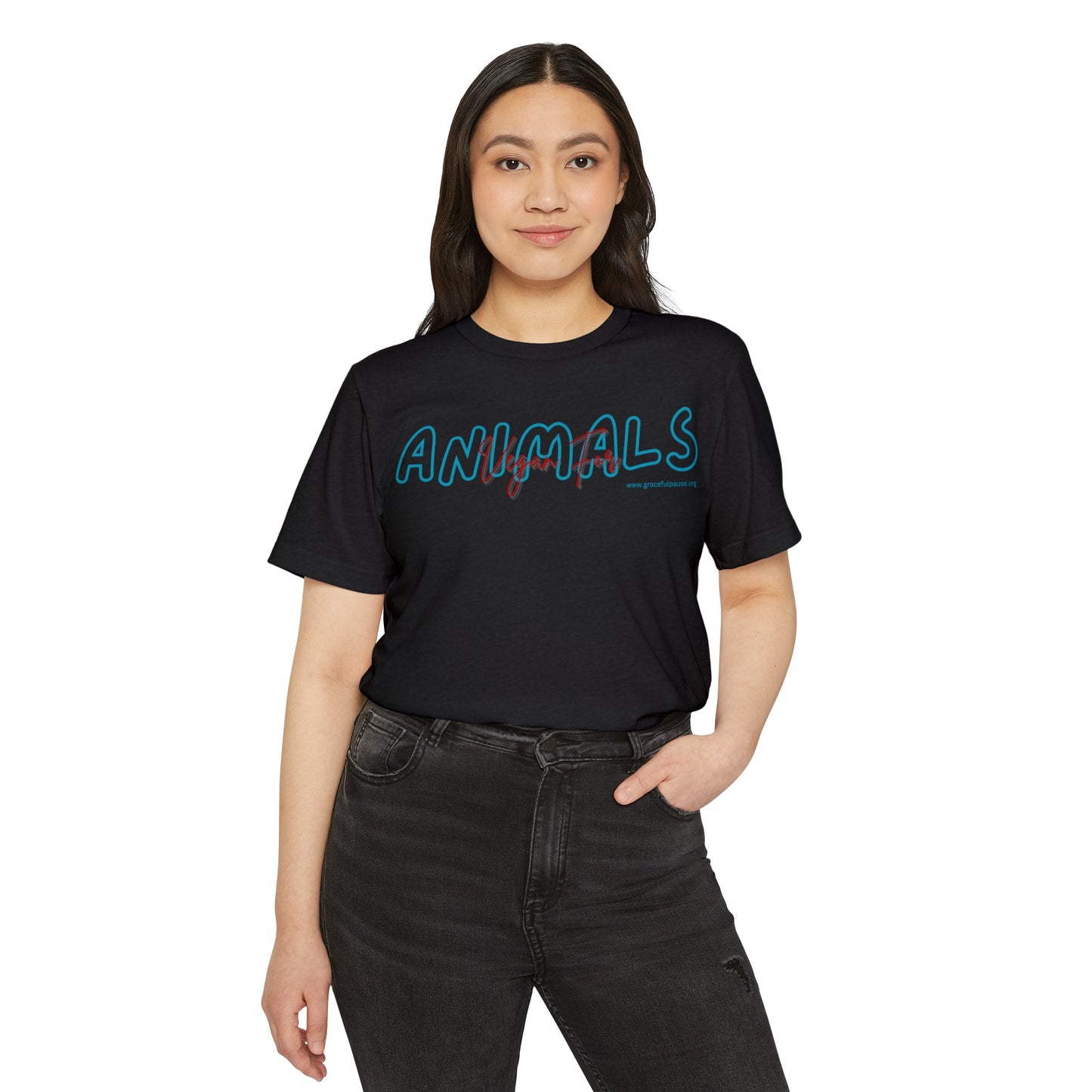 Vegan for ANIMALS - Unisex Recycled Organic T-Shirt