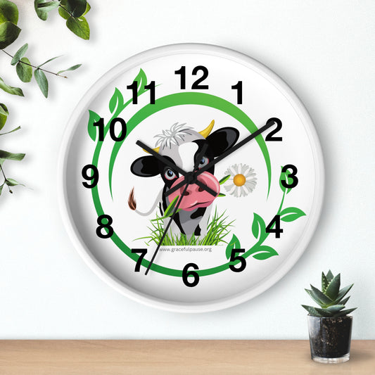 Pleading Cow - Wall Clock