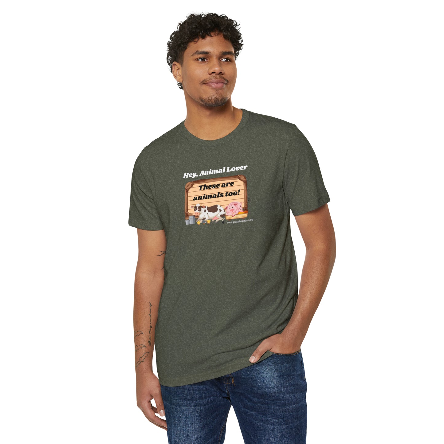 These are animals too - Unisex Recycled Organic T-Shirt
