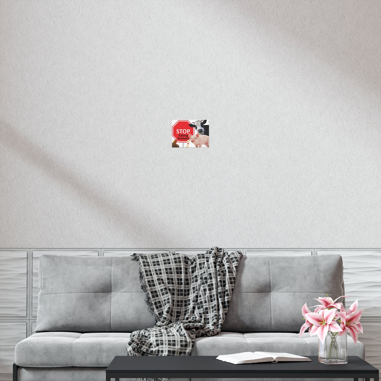 Stop Eating Animals - Landscaped - Uncoated Poster