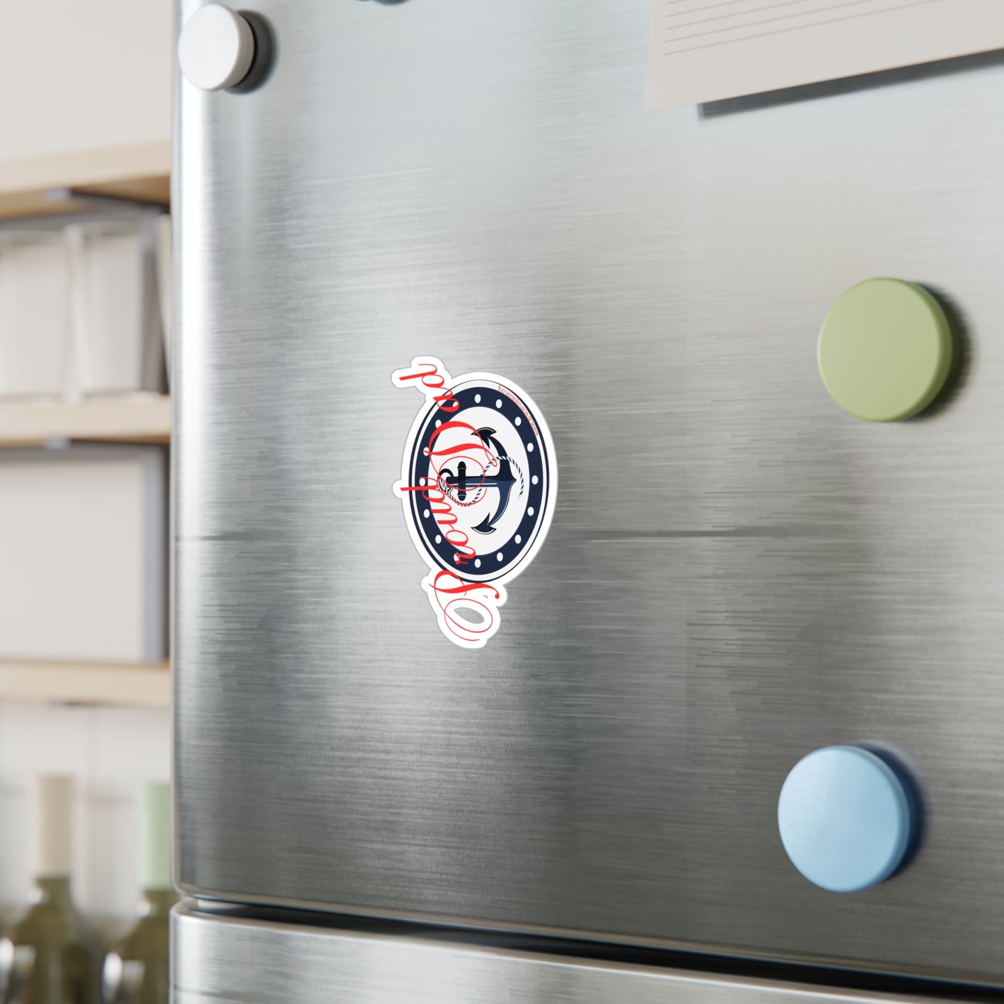 Proud Dad - Navy - Kiss-Cut Vinyl Decals