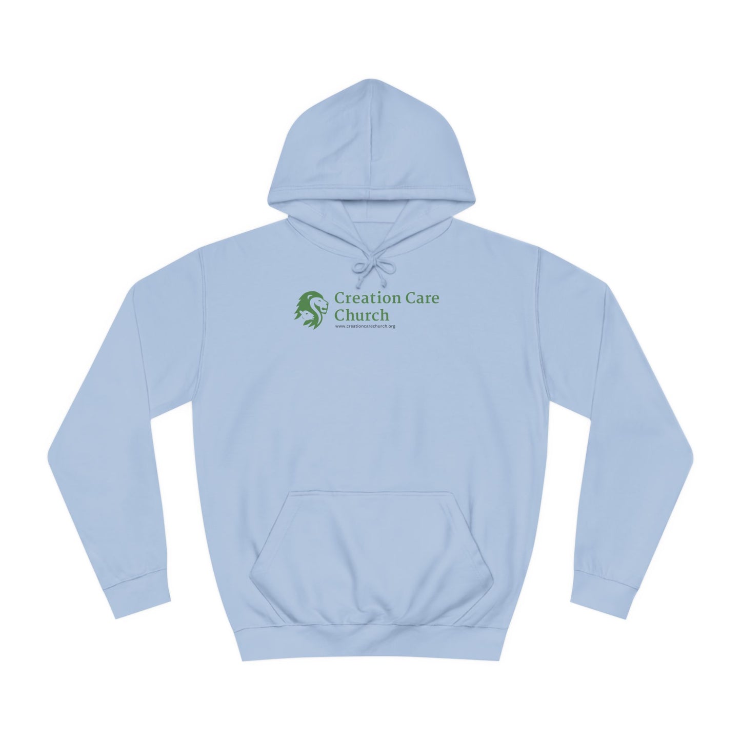 Creation Care Church Logo - Green - Unisex College Hoodie