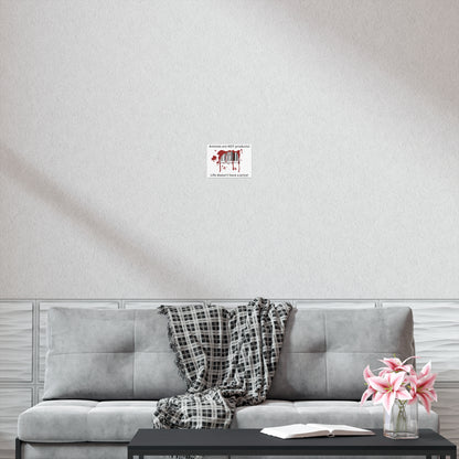 Animals are not products - barcode - landscaped - Uncoated Poster