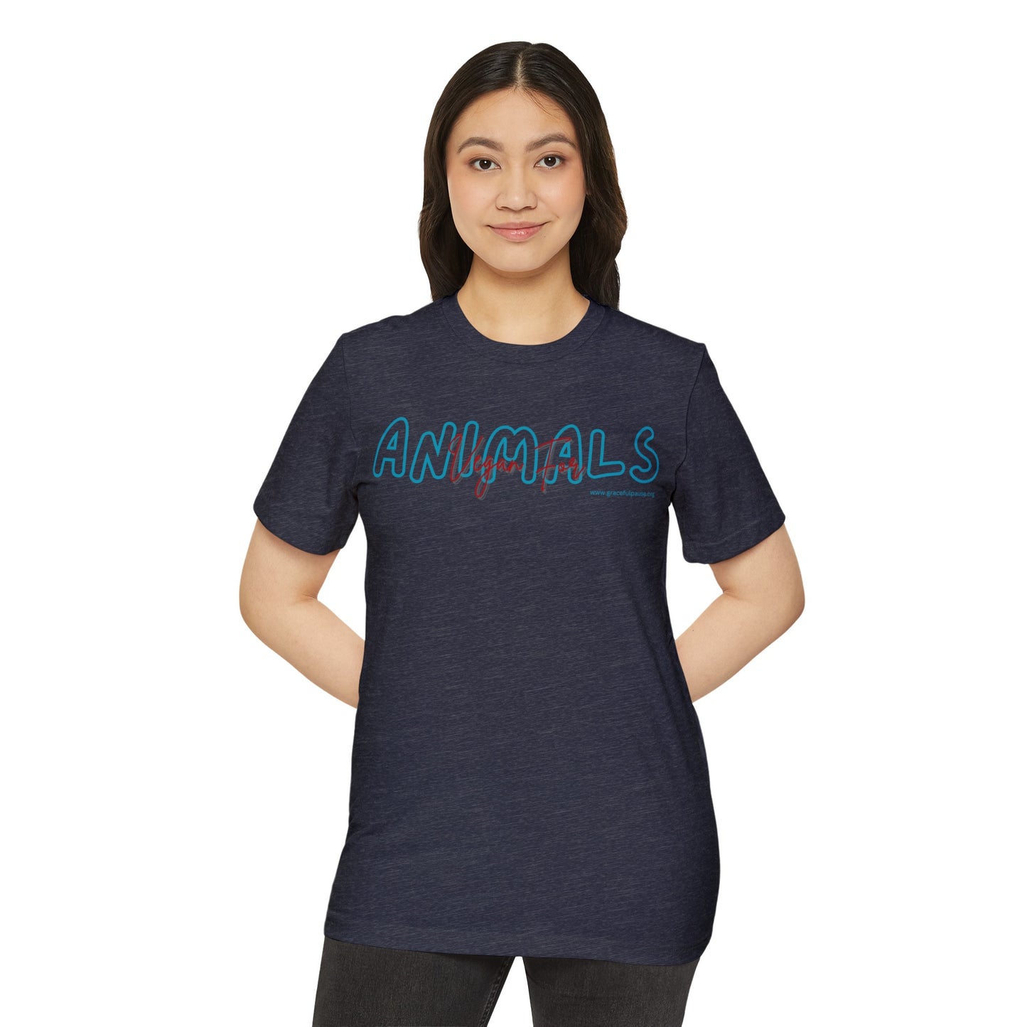 Vegan for ANIMALS - Unisex Recycled Organic T-Shirt