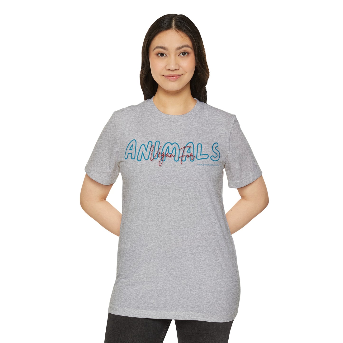Vegan for ANIMALS - Unisex Recycled Organic T-Shirt