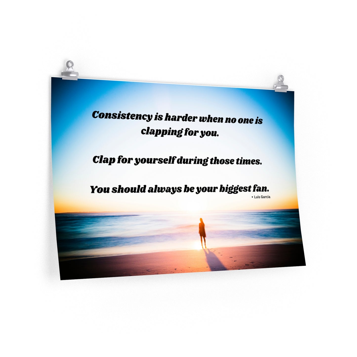 You should always be your biggest fan - Premium Matte horizontal poster